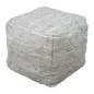 PUFF DELHI KWADRATOWY 50X50X40 cm (90% SKÓRA / 10% BAWEŁNA)
